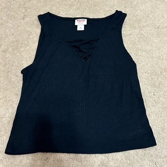 Mossimo Black Crop Tank - Picture 1 of 1